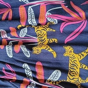 Modcloth XL Match Made Midi Skirt in Kitten Jungle Pockets!